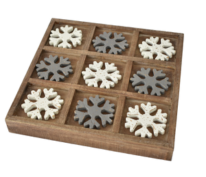 Snowflake Tic-Tac-Snow Tabletop Board by Ganz CX176434