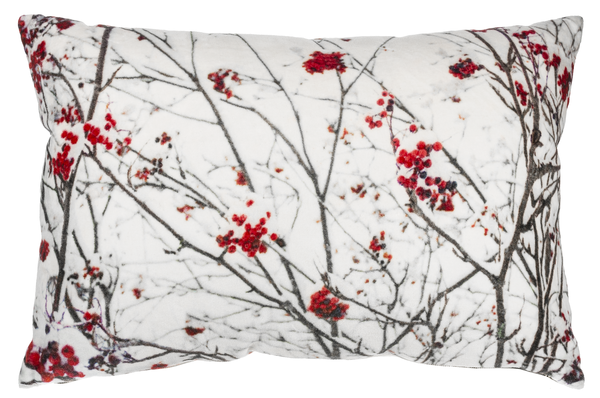 Winter Berry Velvet Lumbar Pillow by Ganz CX177652