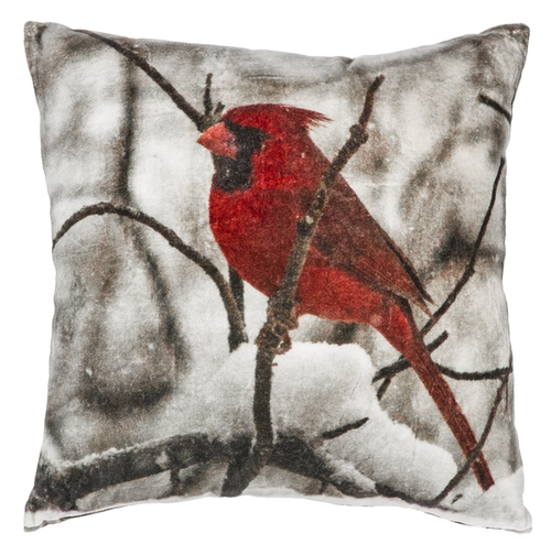 Cardinal Velvet Pillow by Ganz CX177753