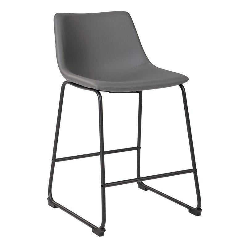 Centiar Upholstered Counter Height Barstool by Ashley Furniture D372-824 Grey