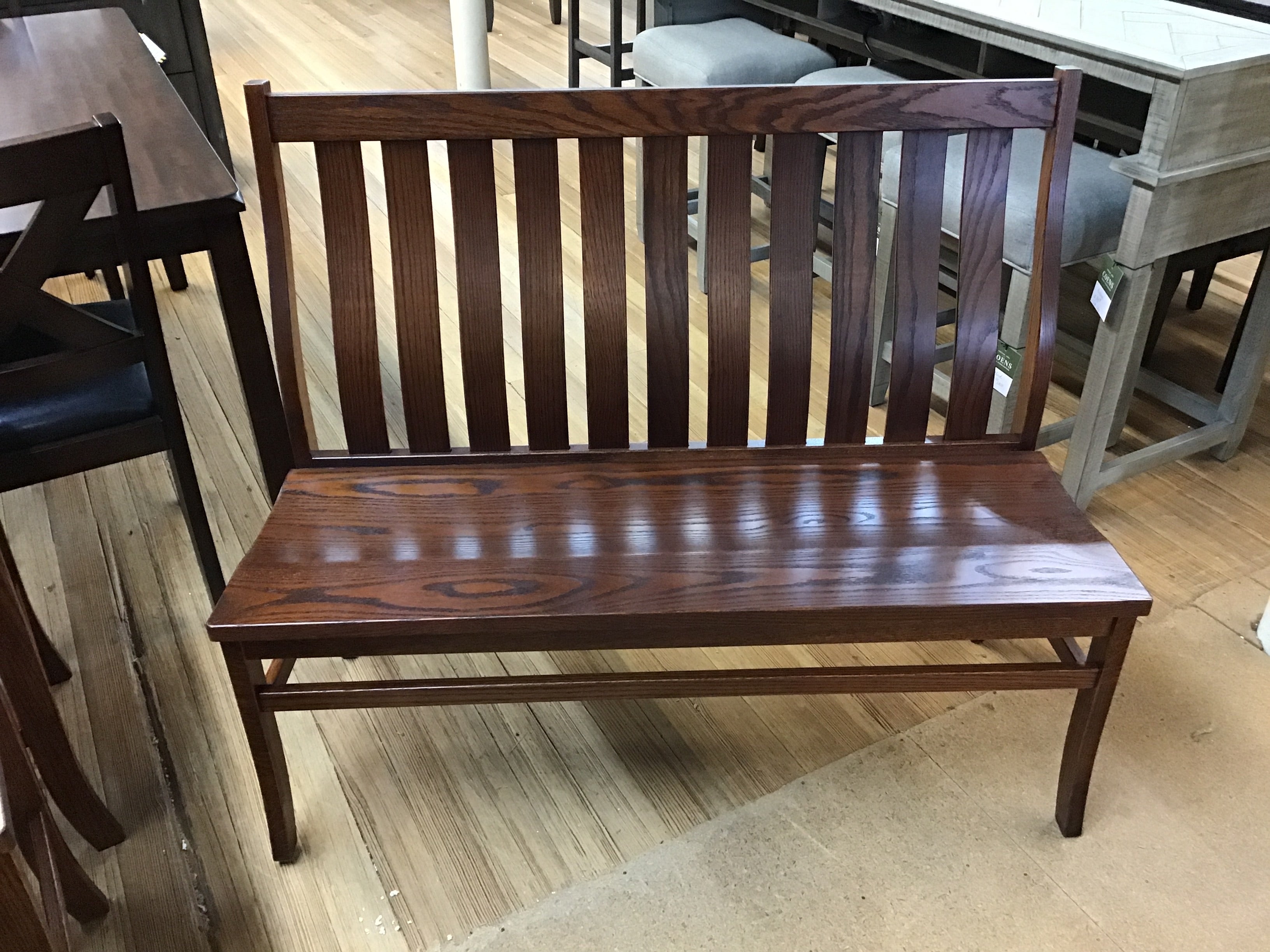 48" Oak Washington Bench by Woodco Furniture