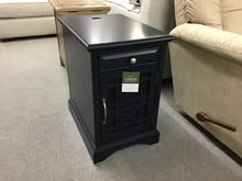 Load image into Gallery viewer, Craftsman Power Chairside Table in Navy by Jofran 775-22 Navy Blue