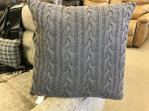 Gray Knit Floor Pillow  by Ganz 149557