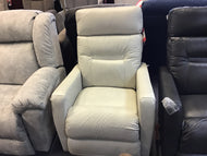 Lennon Leather Rocker Recliner by La-Z-Boy Furniture 10-787 LB180432 Ice Discontinued fabric & style