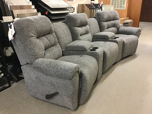 Unity 5pc Reclining Sectional by Best Home Furnishings M730R4L, M730R4R, M730R4A, 2 of M2RC 18963C Charcoal