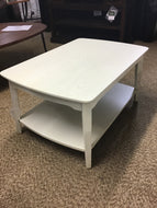 6016 Collection Rectangular White Coffee Table by Null Furniture 6016-01 Discontinued