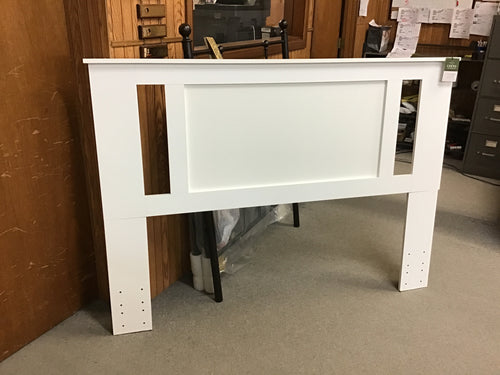 White Queen/Full Headboard with Side Styles by Perdue 14032-Discontinued