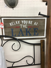 Load image into Gallery viewer, &quot;Relax You&#39;re at the Lake&quot; Wall Decor by Ganz 163909