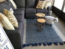Load image into Gallery viewer, Blue Tassel 5&#39;x8&#39; Rug by Ganz 160974