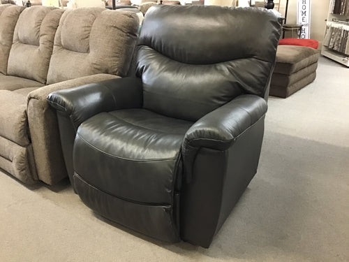 James Leather Wallaway Recliner by La-Z-Boy Furniture 410-521 LB152056 Charcoal-Discontinued