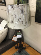 McQuerter Black Flower Table Lamp by Home Accents AL19380 Discontinued