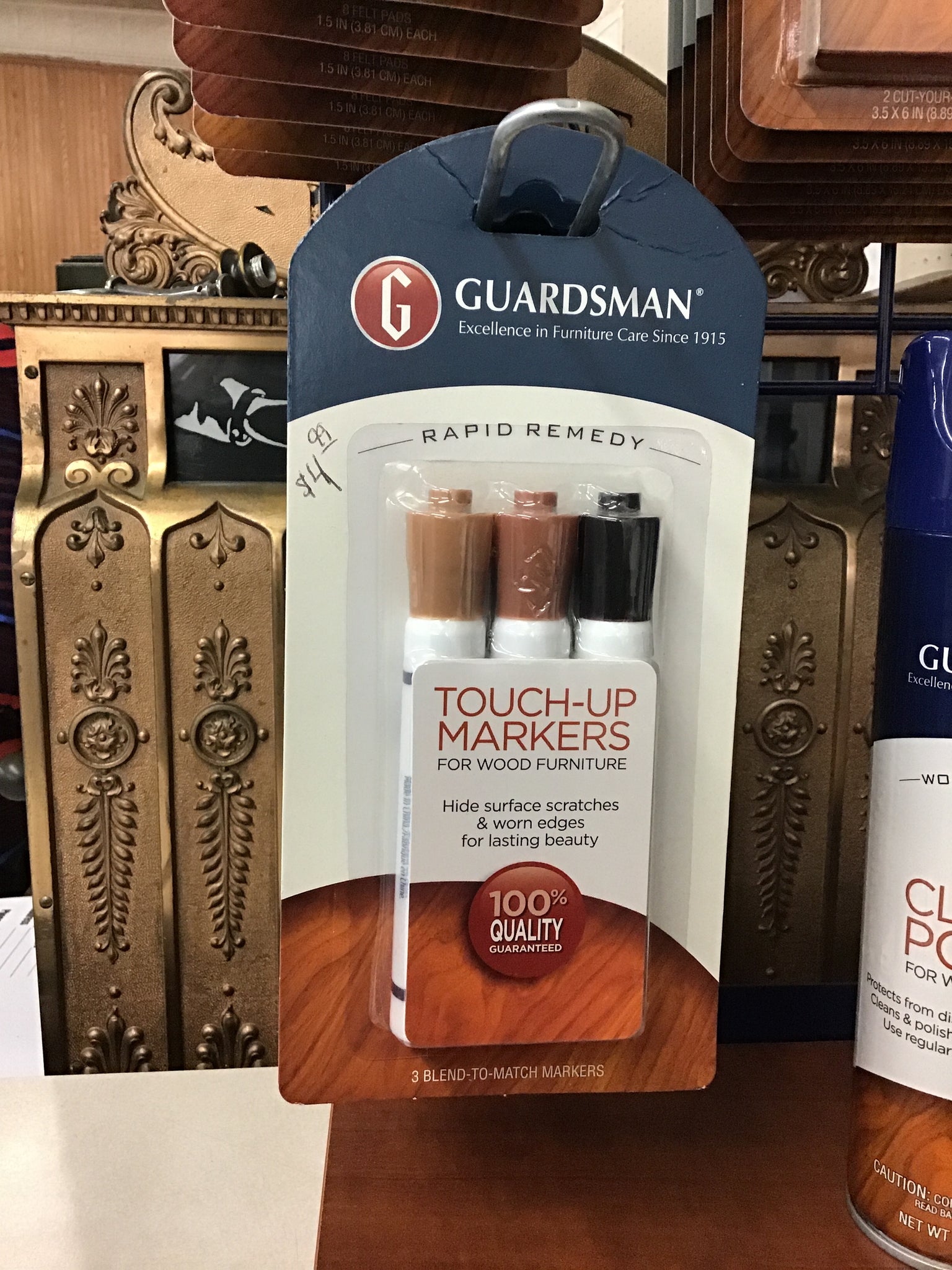 GUARDSMAN BROWN WOOD TOUCH UP-UP MARKERS