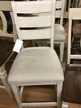 Load image into Gallery viewer, Farmhouse Reimagined Ladder Back Upholstered Counter Chair by Liberty Furniture 652-B200124
