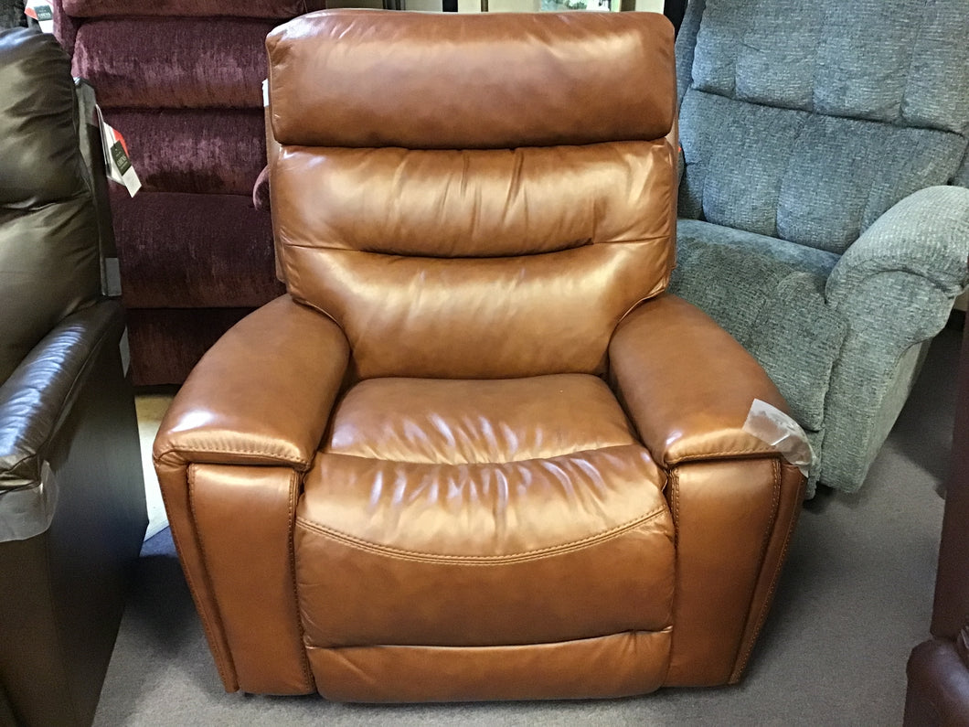 Soren Leather Rocker Recliner by La-Z-Boy Furniture 10-773 LB180474 Cognac Discontinued Style leather
