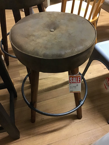 Suede Top Counter Height Barstool by Design House 10102WY/BB Discontinued