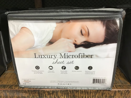 Luxury Microfiber Sheet Set-Gray by PureCare PCSMF