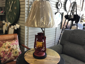 Red Lantern Lamp by Home Accents 2315R