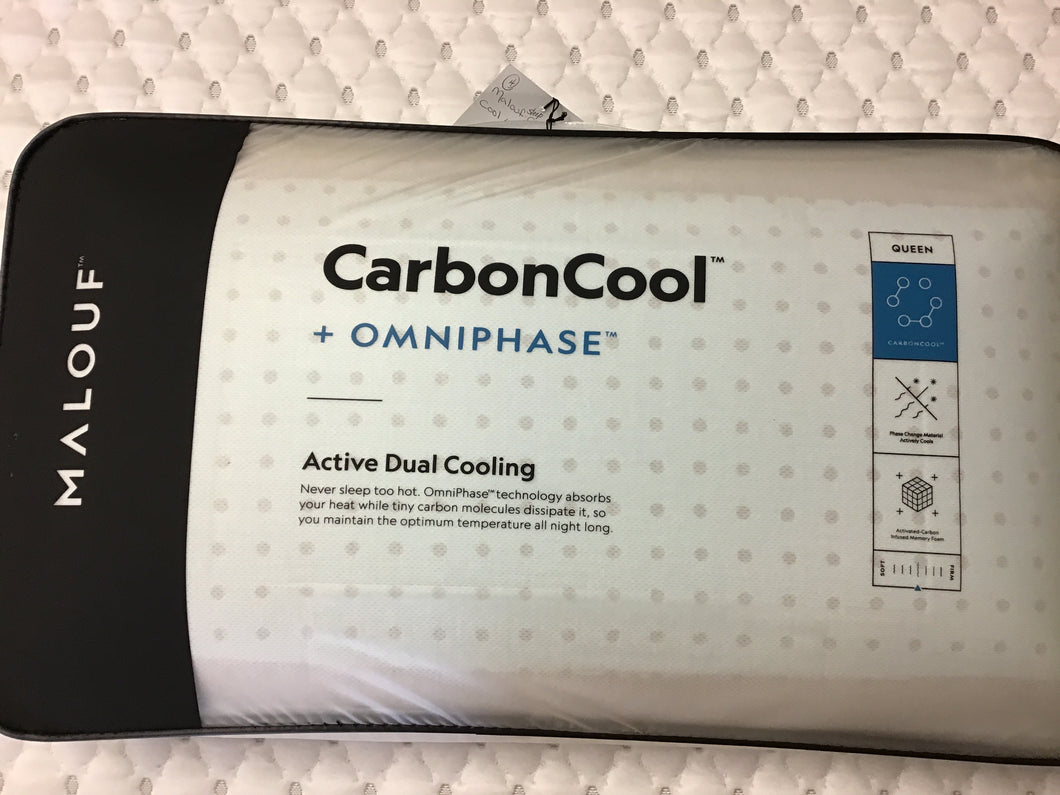 Carbon Cool + Omniphase Queen Pillow by Malouf Sleep ZZQQMPCCLT