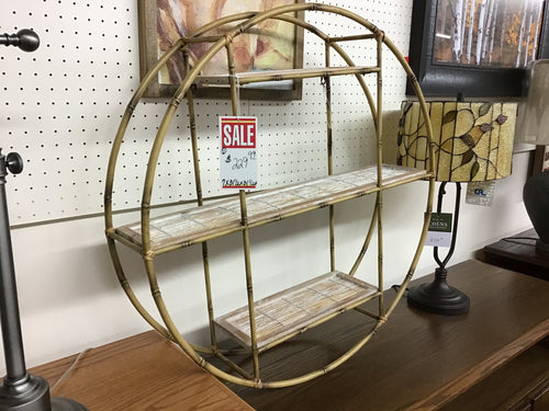 Bamboo Wall Shelf by Ganz 168175 Discontinued