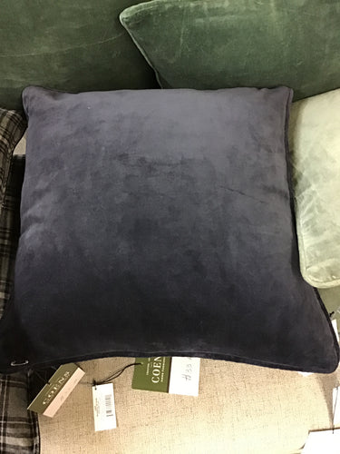 Black Velvet Throw Pillow by Ganz