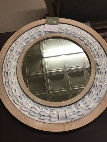 *Embossed Circle Wall Mirror by Ganz 163575