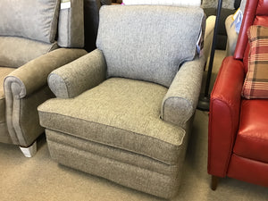 Roxie Swivel Gliding Chair by La-Z-Boy Furniture 225-462 E179454 Slate Discontinued fabric