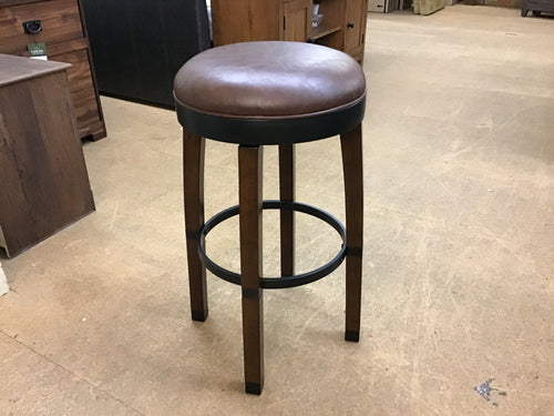 Bar Stool w/ Sable Faux Leather Seat by Design House 10119SN/SB Sienna