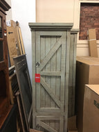 Rustic Single Door Pantry by American Heartland 30789RLB Rustic Light Blue Discontinued