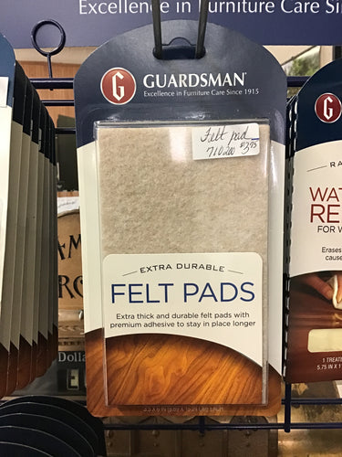 Felt Pads Customize Size (2 pk) by Guardsman