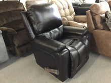 Load image into Gallery viewer, Greyson Leather Rocker Recliner by La-Z-Boy Furniture 10-530 LB160179 Dark Chocolate Discontinued fabric