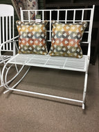 Distressed Indoor/Outdoor Rocker Bench by Ganz 161373
