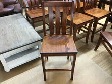 Load image into Gallery viewer, Oak 24&quot; Washington Bar Chair by Woodco Furniture 2220BS24OAK AO