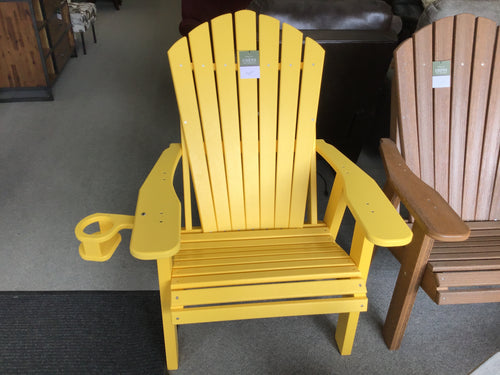 Adirondack Chair w/Cup Holder by Nature's Best AC-YW-CUP Yellow