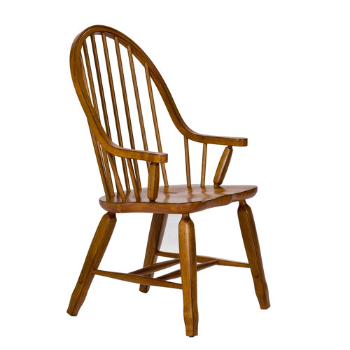 Treasures Bow Back Arm Chair by Liberty Furniture 17-C2051 Oak