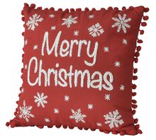 Load image into Gallery viewer, Embroidered &quot;Merry Christmas&quot; Pillow by Ganz MX184629