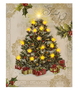 LED Light Up Christmas Tree Wall Decor Canvas by Ganz MX185443