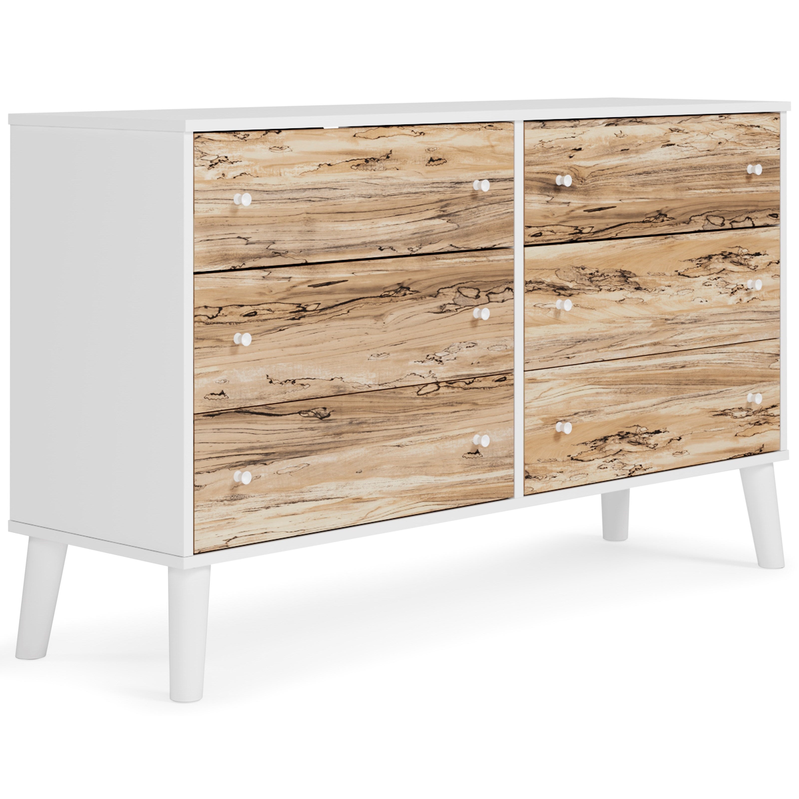 Low profile white shop dresser