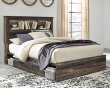 Load image into Gallery viewer, Drystan Queen Bookcase Headboard Complete Bed Set by Ashley Furniture B211-65,54,160 B100-13